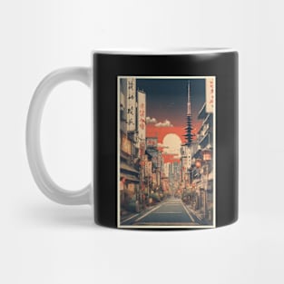 japan tokyo vintage travel tourism 2 Mug